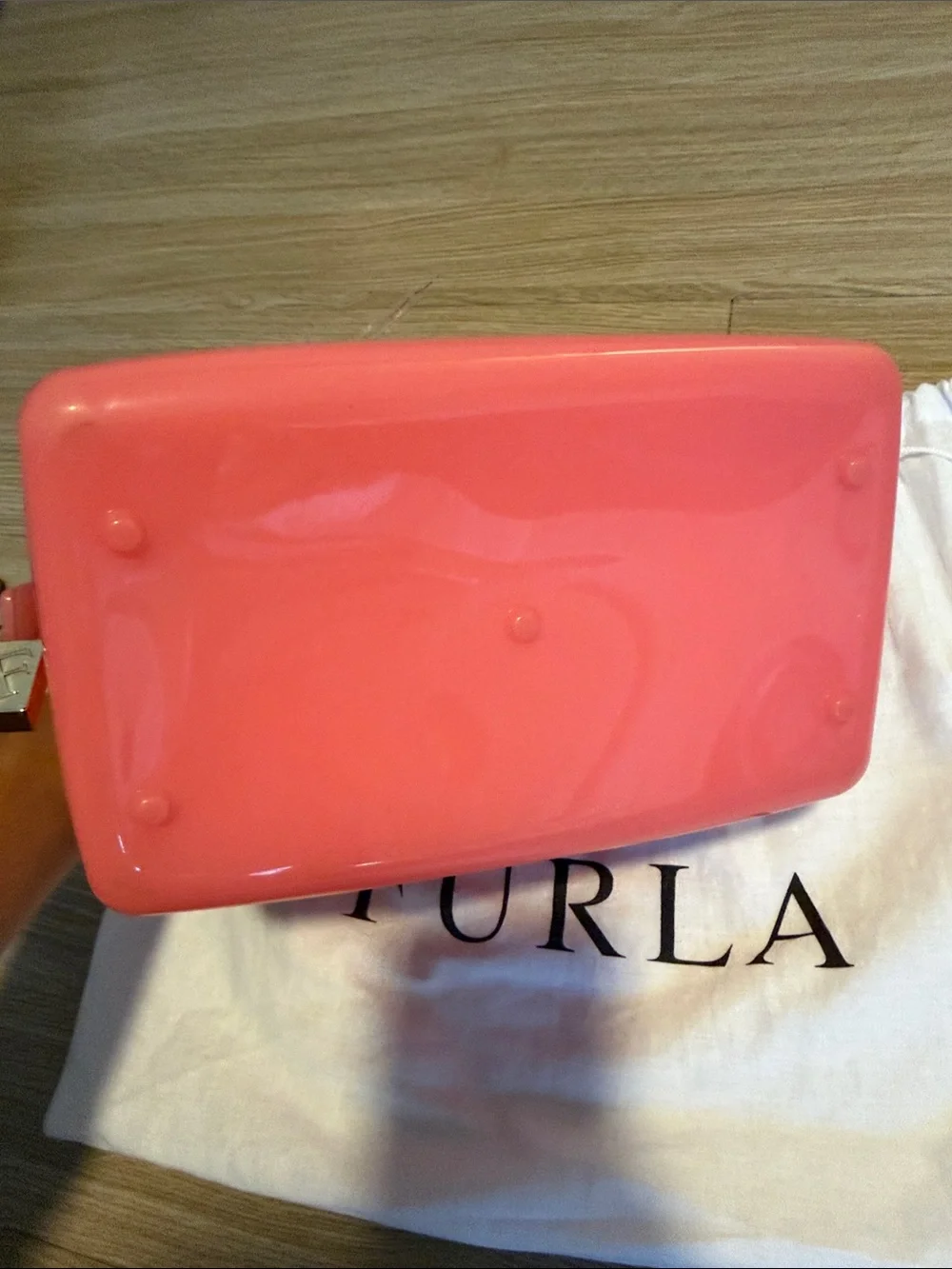 Furla Jelly Special Edition Candy Bag Satchel with Furla Lock & Dust Bag